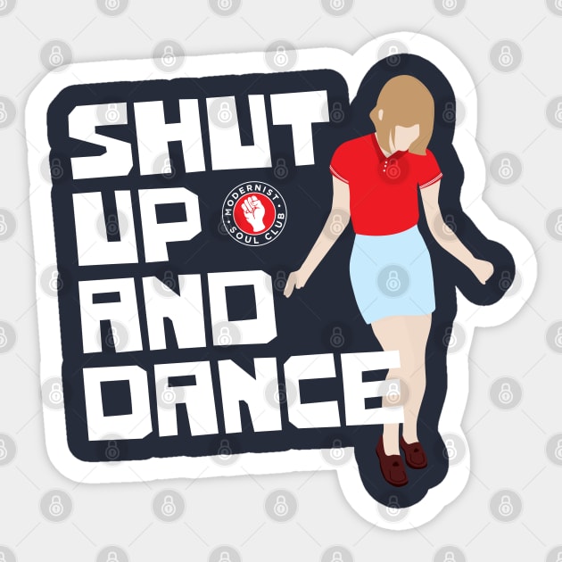 Northern Soul Dancer Sticker by modernistdesign